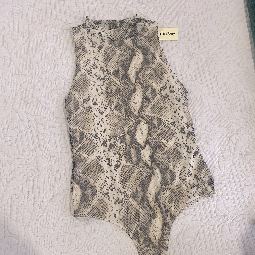 NEW! Snakeskin Bodysuit - NWT